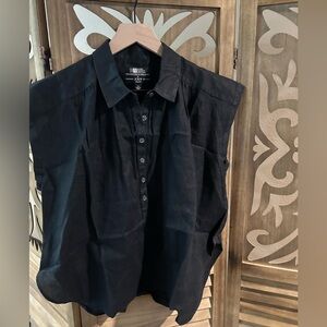 J Crew Baird McNutt Irish Linen Popover Sleeveless Top NWT